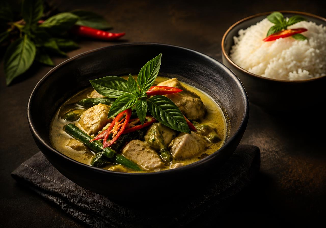 An evening plate at Lamoon Thai